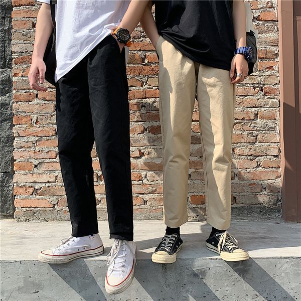 straight pants men's loose wide-leg pants korean style trend boys summer nine points casual pants all-match 9 points, Black
straight pants men's loose wide-leg pants korean style trend boys summer nine points casual pants all-match 9 points, Black