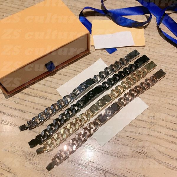link, chain 2021 letters presbyopia high-end fashion charm bracelet men's luxury titanium steel stainless couple birthday gift, Black
link, chain 2021 letters presbyopia high-end fashion charm bracelet men's luxury titanium steel stainless couple birthday gift, Black