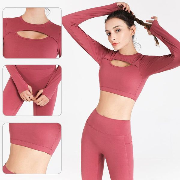 yoga outfit gimsloads women's sports long sleeve hollow bare chest gym blouses tight fitting stretch quick dry running fitness top
yoga outfit gimsloads women's sports long sleeve hollow bare chest gym blouses tight fitting stretch quick dry running fitness top
