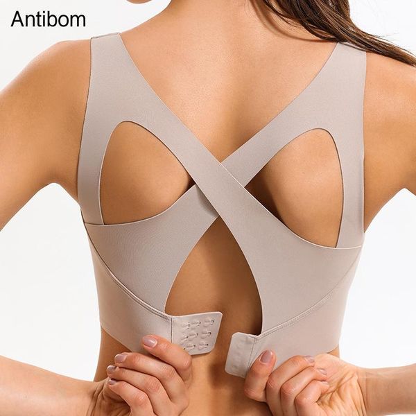 antibom cross back straps sport bra women fitness shockproof adjustable yoga bra running workout gym padded underwear girls, White;black
antibom cross back straps sport bra women fitness shockproof adjustable yoga bra running workout gym padded underwear girls, White;black