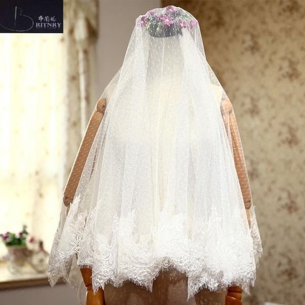 bridal veils arrival wedding accessories two layer lace edge ivory veil tulle, Black 
bridal veils arrival wedding accessories two layer lace edge ivory veil tulle, Black