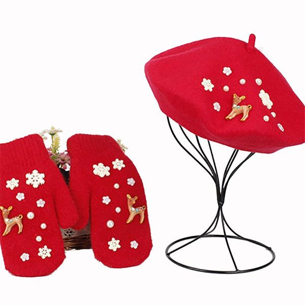 hats, scarves & gloves sets christmas gift women warm gloves&hat set red thicken mittens berets with moose fashion hair diy year, Blue;gray
hats, scarves & gloves sets christmas gift women warm gloves&hat set red thicken mittens berets with moose fashion hair diy year, Blue;gray