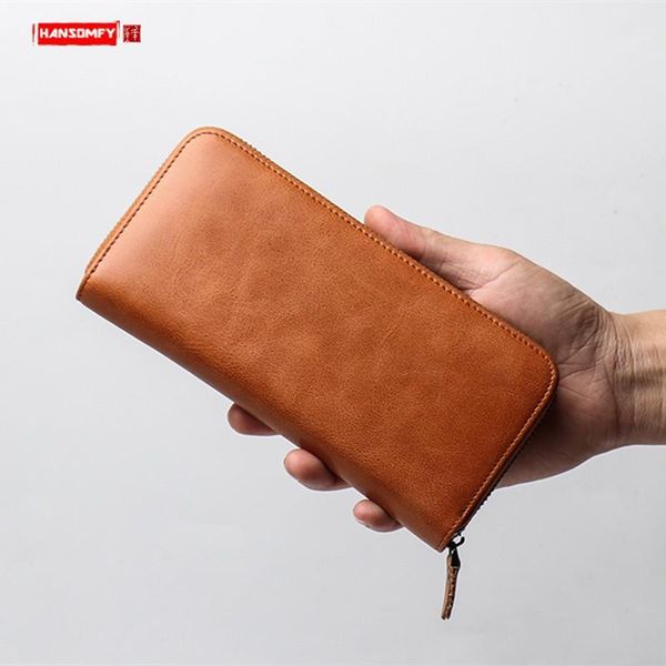 2021 new retro long men wallet genuine leather male zipper clutch bag multi-card large capacity phone bag coin purse wallets, Red;black
2021 new retro long men wallet genuine leather male zipper clutch bag multi-card large capacity phone bag coin purse wallets, Red;black