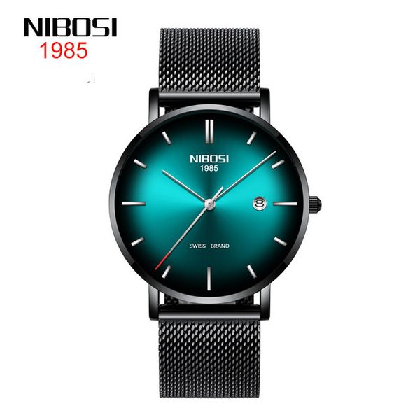 16 style nibosi men's fashion watch calendar waterproof men's watch mesh with casual quartz watch 41mm black shell green dail silv, Slivery;brown
16 style nibosi men's fashion watch calendar waterproof men's watch mesh with casual quartz watch 41mm black shell green dail silv, Slivery;brown