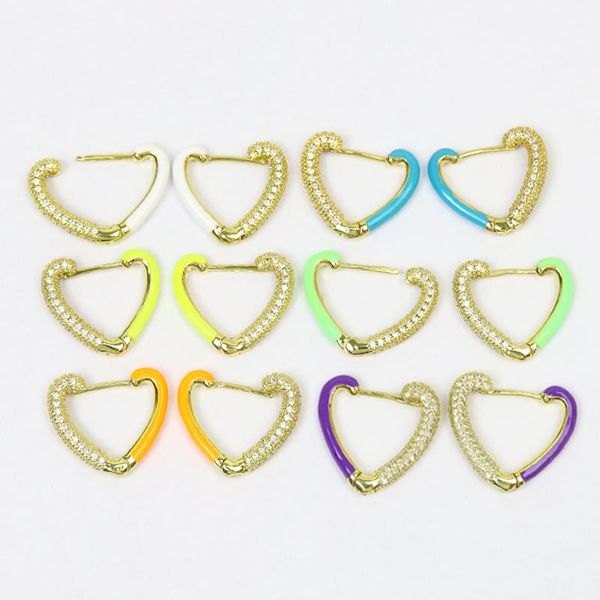 dangle & chandelier 5pairs heart shape hoop earrings zircon enamel colorful fashion drop jewelry for women 51507, Silver
dangle & chandelier 5pairs heart shape hoop earrings zircon enamel colorful fashion drop jewelry for women 51507, Silver