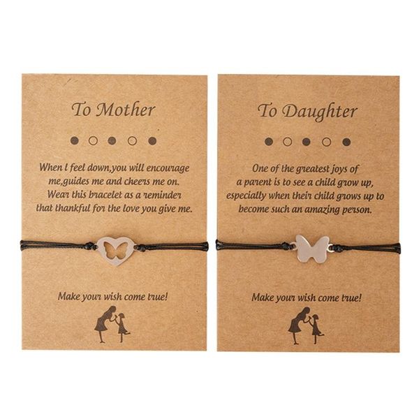 charm bracelets mothers' day bracelet 2pairs/set hollow butterfly pendant adjustable rope chain for mom, Golden;silver
charm bracelets mothers' day bracelet 2pairs/set hollow butterfly pendant adjustable rope chain for mom, Golden;silver
