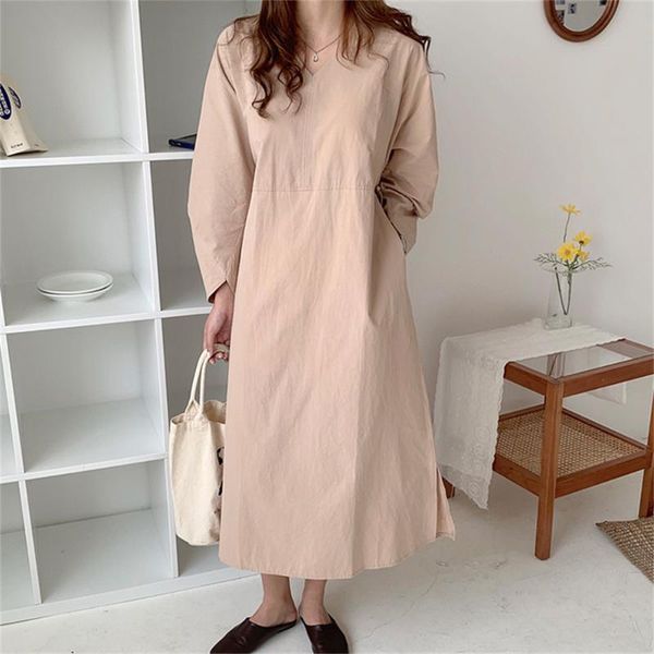 casual dresses hzirip korean autumn elegant lady solid fashion women 2021 ol prom loose vintage slim all match long vestidos, Black;gray
casual dresses hzirip korean autumn elegant lady solid fashion women 2021 ol prom loose vintage slim all match long vestidos, Black;gray