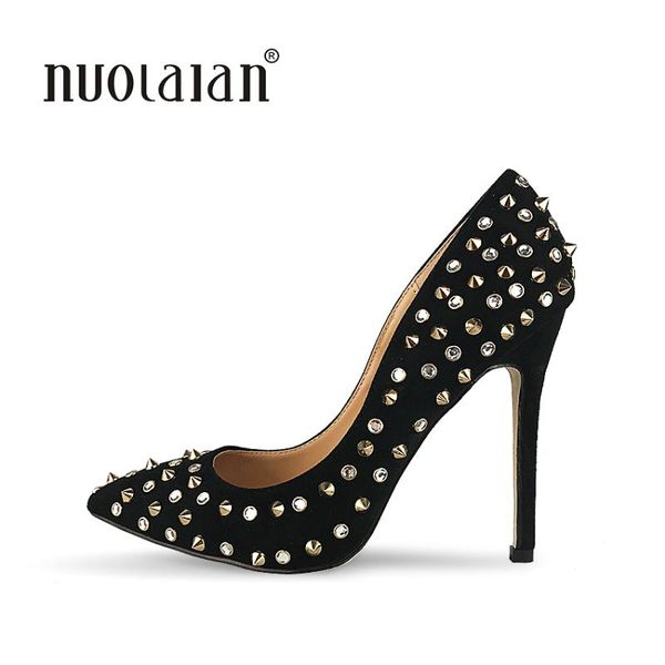 shoes woman high heels pumps rivets womens shoes pumps 12cm black heels woman pointed toe high wedding
shoes woman high heels pumps rivets womens shoes pumps 12cm black heels woman pointed toe high wedding