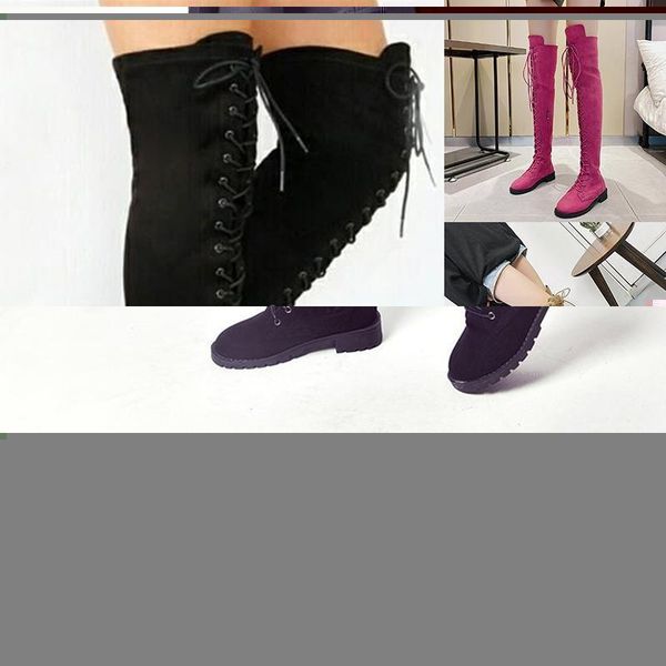 boots ladies lace-up over the knee womens plus size shoes for women motorcycle winter punk, Black
boots ladies lace-up over the knee womens plus size shoes for women motorcycle winter punk, Black