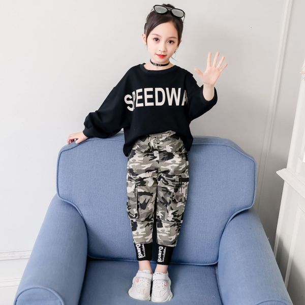 girls spring fall outfit 2021autumn new fashion long sleeve t-shirt + camouflage pants kids 10 12 years teenage clothing set, White
girls spring fall outfit 2021autumn new fashion long sleeve t-shirt + camouflage pants kids 10 12 years teenage clothing set, White