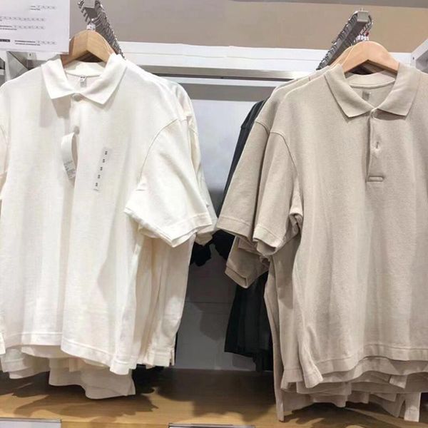 men's polos oversized cotton loose casual and women's shirts fashion lapel short sleeves, White;black
men's polos oversized cotton loose casual and women's shirts fashion lapel short sleeves, White;black