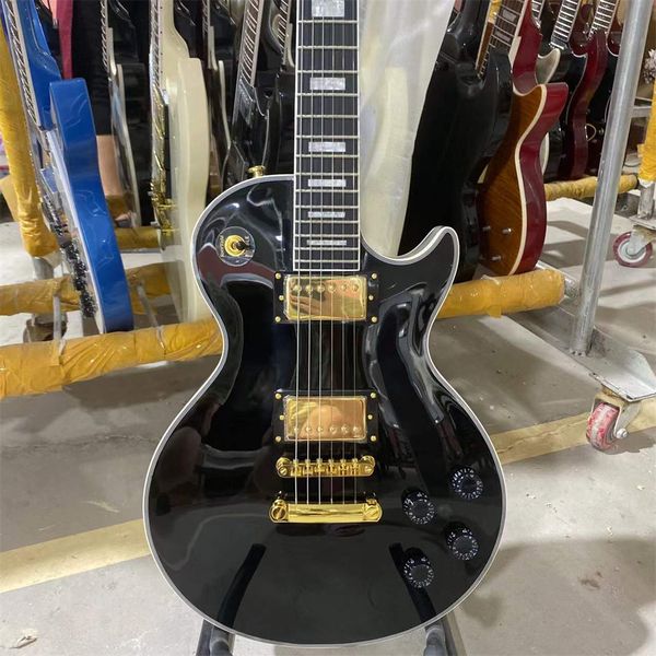 black custom electric guitar gold hardware mahpgany body rosewood fingerboard guitars guitarra
black custom electric guitar gold hardware mahpgany body rosewood fingerboard guitars guitarra