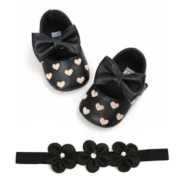 athletic & outdoor baby baptism shoes and headband set cute heart princess soft breathable dress flower hairband for infant born girls, Black 
athletic & outdoor baby baptism shoes and headband set cute heart princess soft breathable dress flower hairband for infant born girls, Black