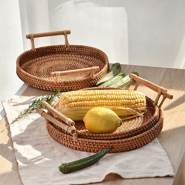 hanging baskets manual rattan tray round bread storage basket fruit snack teacup trays handmade decorative organizer
hanging baskets manual rattan tray round bread storage basket fruit snack teacup trays handmade decorative organizer