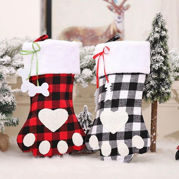 christmas decorations creative dog shape stockings black and white gird socks sugar candy gift bag xmas decoration
christmas decorations creative dog shape stockings black and white gird socks sugar candy gift bag xmas decoration