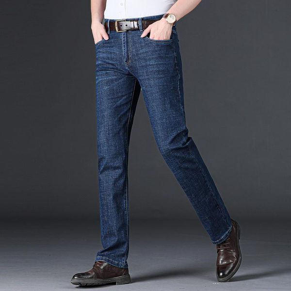 men's jeans men's trendy brand business pus size trousers elasticity soft comfortable straight slim-fit cotton long pants autumn, Blue
men's jeans men's trendy brand business pus size trousers elasticity soft comfortable straight slim-fit cotton long pants autumn, Blue
