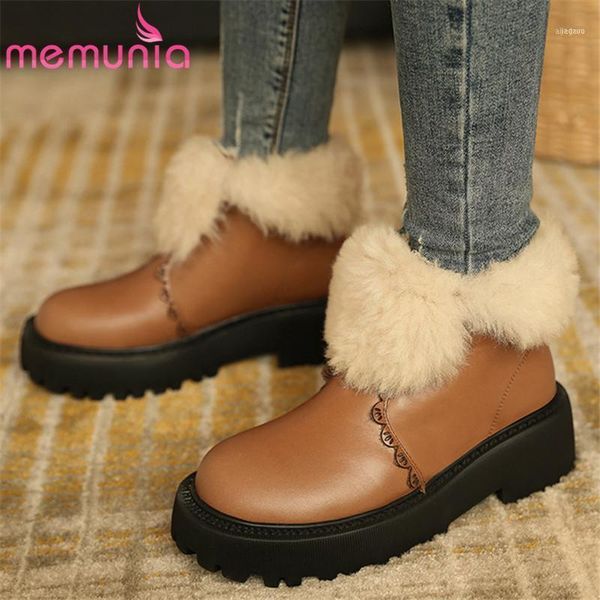 boots memunia 2021 genuine leather shoes women ankle round toe zip square heel casual snow boots11, Black
boots memunia 2021 genuine leather shoes women ankle round toe zip square heel casual snow boots11, Black