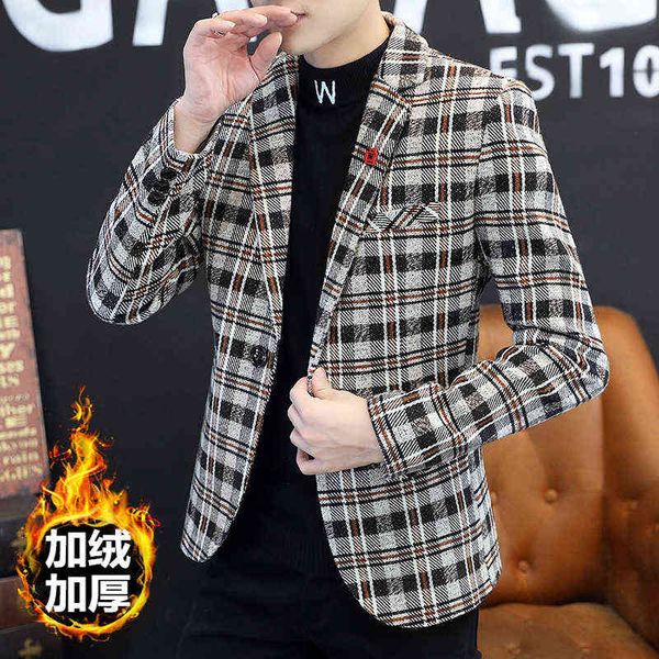 luxury suits blaze plaid casual coat thickened korean slim fit single wtern men's small suit / no plush, Black
luxury suits blaze plaid casual coat thickened korean slim fit single wtern men's small suit / no plush, Black