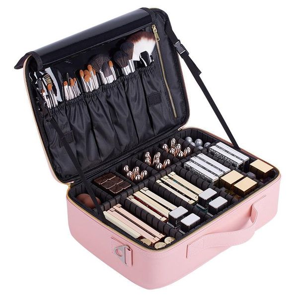 double layer removable travel cosmetic bag makeup bag pink portable cosmetics toiletry organizer pouch waterproof handbag
double layer removable travel cosmetic bag makeup bag pink portable cosmetics toiletry organizer pouch waterproof handbag