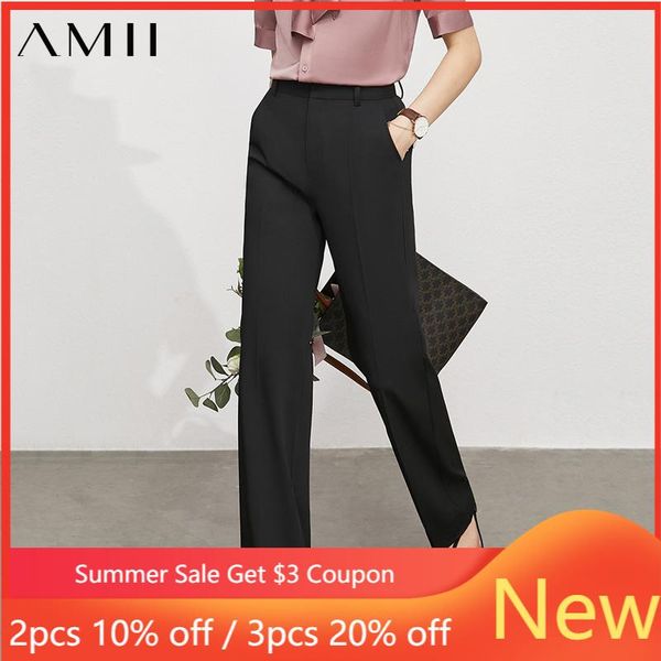women's pants & capris amii minimalism summer women fashion high waist wide leg office lady suit female straight casual pant 12140538, Black;white
women's pants & capris amii minimalism summer women fashion high waist wide leg office lady suit female straight casual pant 12140538, Black;white