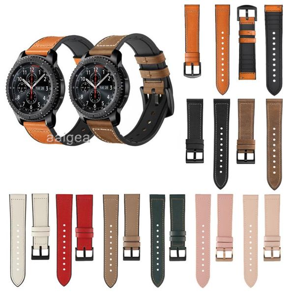 watch bands 22mm leather silicone band strap for samsung gear s3 frontier classic replacement correa wrist bracelet straps 20mm, Black;brown
watch bands 22mm leather silicone band strap for samsung gear s3 frontier classic replacement correa wrist bracelet straps 20mm, Black;brown