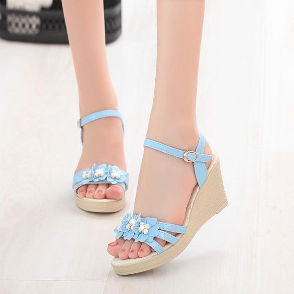 sandals fashion women's thick-soled wedges ladies slippers summer elegant open toe high heels shoes, Black
sandals fashion women's thick-soled wedges ladies slippers summer elegant open toe high heels shoes, Black