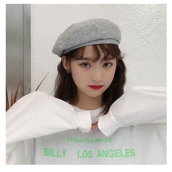 berets web celebrity beret british retro painter octagonal hat korean version of the cho-japanese, Blue;gray 
berets web celebrity beret british retro painter octagonal hat korean version of the cho-japanese, Blue;gray