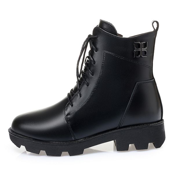 womens winter non-slip keep warm natural wool short martin boots casual shoes female flat heel boots 42 43 genuel leather, Black
womens winter non-slip keep warm natural wool short martin boots casual shoes female flat heel boots 42 43 genuel leather, Black