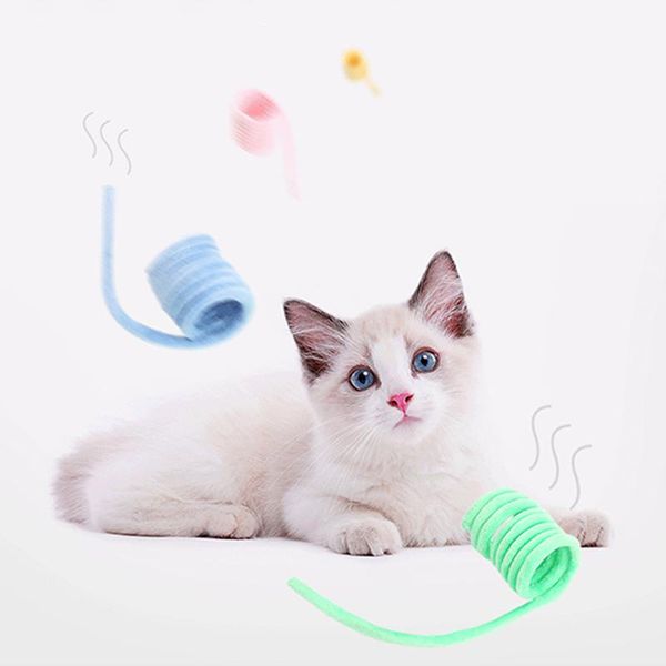 cat toys 5pcs spring toy soft short plush colorful coil spiral springs kitten wide durable interactive pet supplies
cat toys 5pcs spring toy soft short plush colorful coil spiral springs kitten wide durable interactive pet supplies