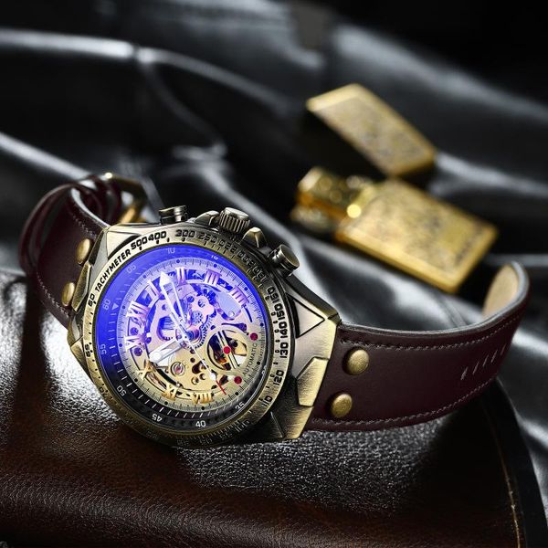 wristwatches men's fashion casual retro bronze automatic mechanical watch trend round metal alloy, Slivery;brown
wristwatches men's fashion casual retro bronze automatic mechanical watch trend round metal alloy, Slivery;brown