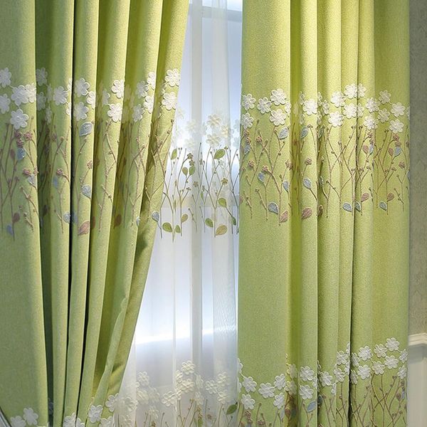 curtain & drapes green floral embroidery blackout curtains for living room bedroom pastoral window 2 panel elegant sheer home
curtain & drapes green floral embroidery blackout curtains for living room bedroom pastoral window 2 panel elegant sheer home