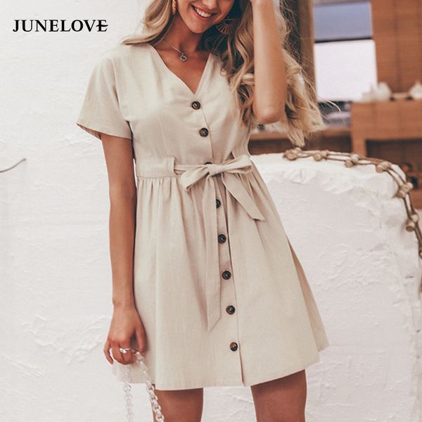vintage button women dress shirt v neck short sleeve cotton linen short summer dresses casual korean vestidos festa, Black;gray
vintage button women dress shirt v neck short sleeve cotton linen short summer dresses casual korean vestidos festa, Black;gray