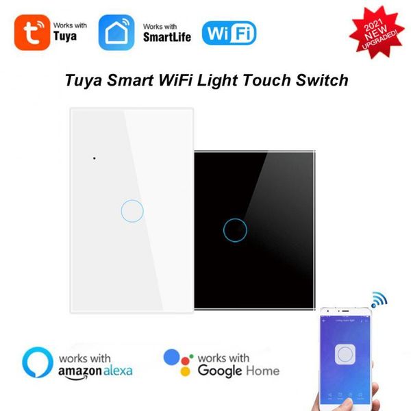 Smart Home Control Tuya WiFi Light Touch Switch Wall Button Life/tuya APP Remote Work With Alexa Google EU/US