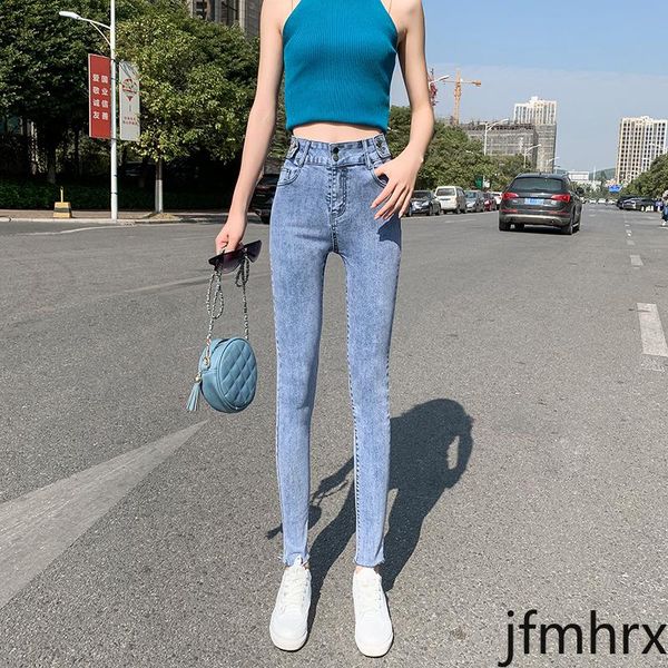 women's jeans 2021 spring autumn pencil fashion female tight feet korean elastic version was thin nine points jfmhrx woman, Blue
women's jeans 2021 spring autumn pencil fashion female tight feet korean elastic version was thin nine points jfmhrx woman, Blue