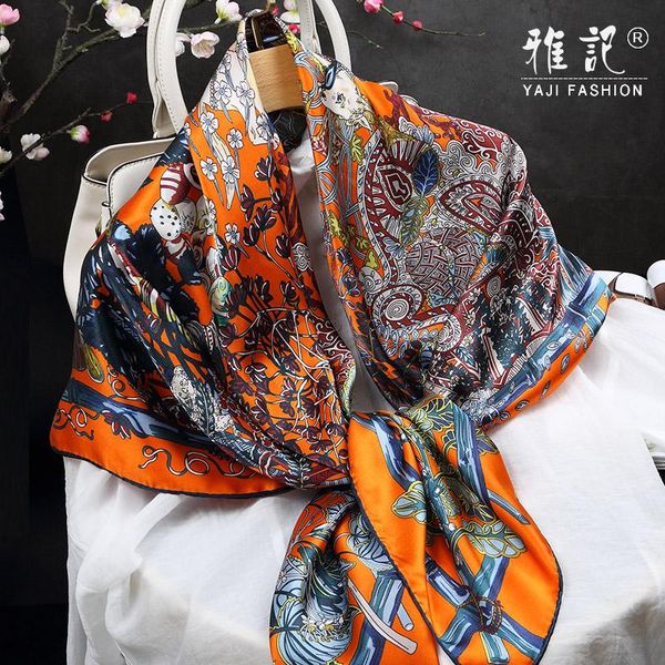 scarves crepe satin 100% silk scarf shawl orange elegant generous spring autumn winter summer wrap ladies 110-110 cm, Blue;gray
scarves crepe satin 100% silk scarf shawl orange elegant generous spring autumn winter summer wrap ladies 110-110 cm, Blue;gray