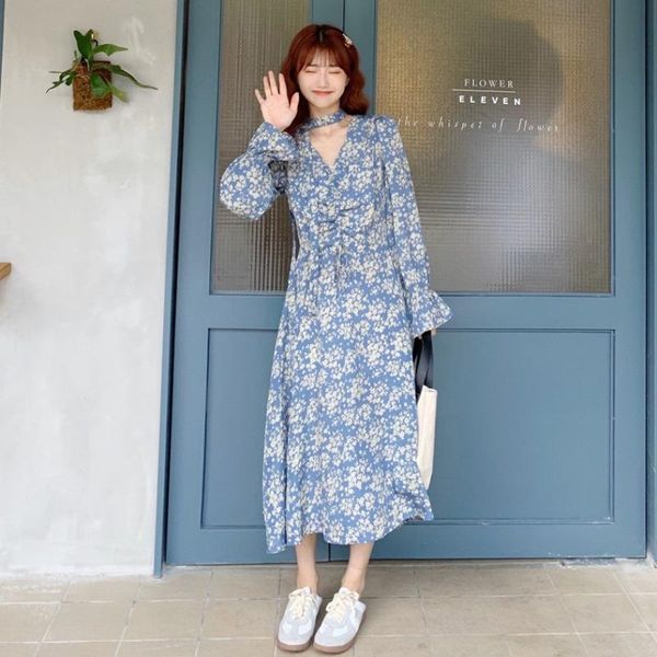 casual dresses goddess dress early autumn fashion korean women's 2021 french temperament small floral, Black;gray
casual dresses goddess dress early autumn fashion korean women's 2021 french temperament small floral, Black;gray