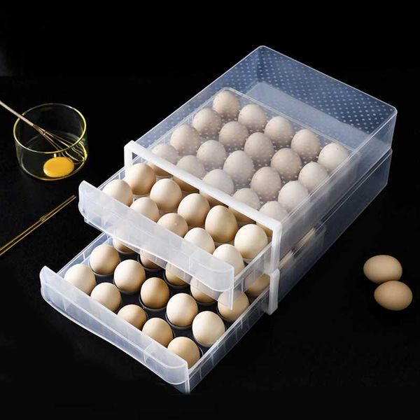 storage bottles & jars egg drawer box for household drawer-type refrigerator plastic transparent dumpling multi-layer tray
storage bottles & jars egg drawer box for household drawer-type refrigerator plastic transparent dumpling multi-layer tray