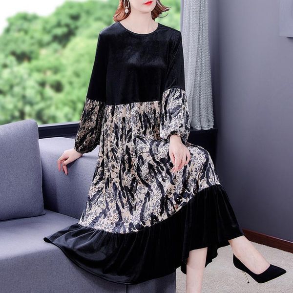 casual dresses printed vintage dress women's autumn and winter 2021 lady retro fashion temperament loose long plus size robes m953, Black;gray
casual dresses printed vintage dress women's autumn and winter 2021 lady retro fashion temperament loose long plus size robes m953, Black;gray