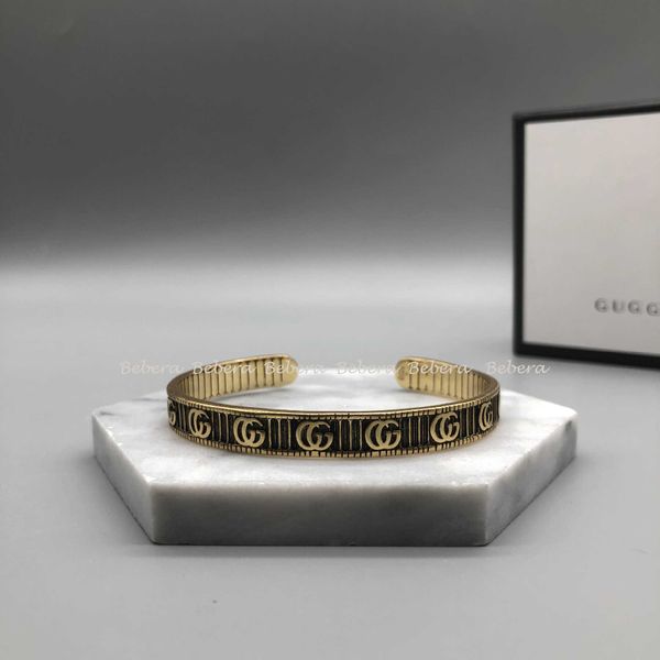 brass bracelet double stripe letter pattern black men's and women's bracelet couple fashion black friday online sales
brass bracelet double stripe letter pattern black men's and women's bracelet couple fashion black friday online sales