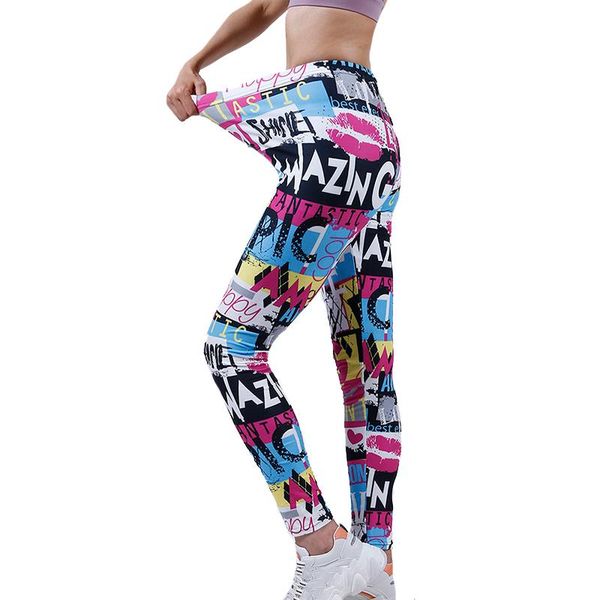 women's leggings ysdnchi love letter colorful printing leggins workout sporting elastic breathable outdoor sportswear fitness women, Black
women's leggings ysdnchi love letter colorful printing leggins workout sporting elastic breathable outdoor sportswear fitness women, Black