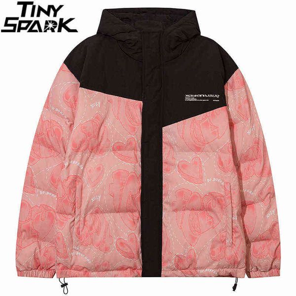 2021 men hip hop streetwear parka jacket painting heart letter patchwork padded jacket winter harajuku hooded jacket coat warm, Black
2021 men hip hop streetwear parka jacket painting heart letter patchwork padded jacket winter harajuku hooded jacket coat warm, Black