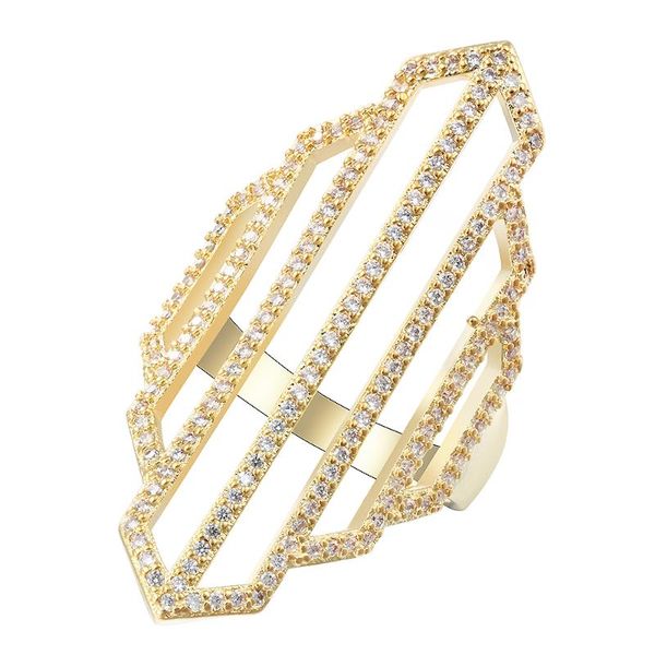 cluster rings exaggerated for women cubic zircons geometric rhombus gold color jewelry big fashion wedding bijoux, Golden;silver
cluster rings exaggerated for women cubic zircons geometric rhombus gold color jewelry big fashion wedding bijoux, Golden;silver