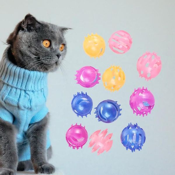 cat toys 12pcs dog balls non-toxic plastic hollow bell pet kitten puppy chewing squeeze interactive supplies
cat toys 12pcs dog balls non-toxic plastic hollow bell pet kitten puppy chewing squeeze interactive supplies