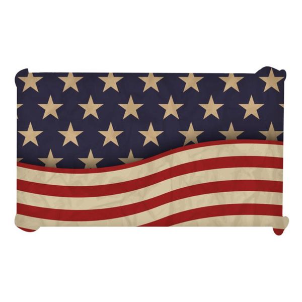 american flag style tablecloth decorative flax table cloth table supplies