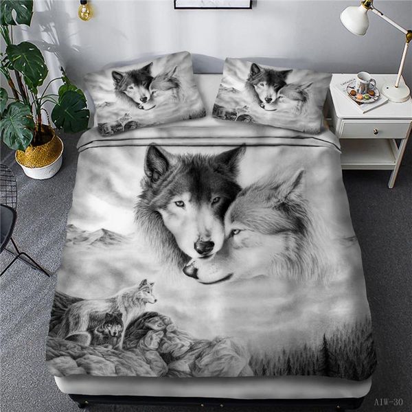 bedding sets 3d animal wolf tiger lion print home living comfortable duvet cover set pillowcase  and king eu/us/au/uk size 
bedding sets 3d animal wolf tiger lion print home living comfortable duvet cover set pillowcase  and king eu/us/au/uk size