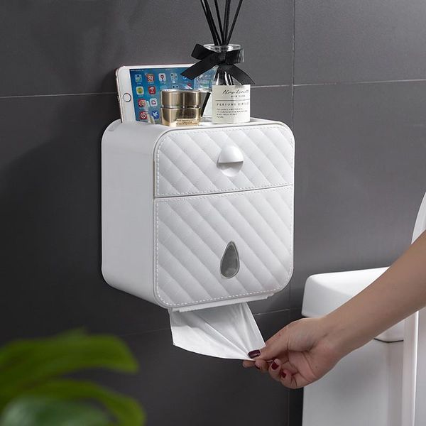 tissue boxes & napkins bathroom waterproof box wall-mounted plastic toilet paper holder punching double-layer storage
tissue boxes & napkins bathroom waterproof box wall-mounted plastic toilet paper holder punching double-layer storage