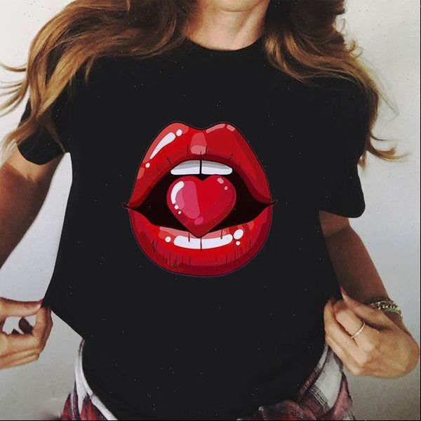 women red mouth lip kiss printed girl black tshirt summer funny leopard graphic tee shirt femme vogue harajuku t shirt drop, White
women red mouth lip kiss printed girl black tshirt summer funny leopard graphic tee shirt femme vogue harajuku t shirt drop, White