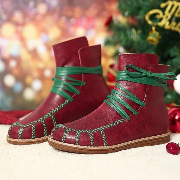 boots women ankle chaussure short booties gladiator vintage pu leather christmas warm shoes woman zapatos mujer sapato nh205, Black
boots women ankle chaussure short booties gladiator vintage pu leather christmas warm shoes woman zapatos mujer sapato nh205, Black