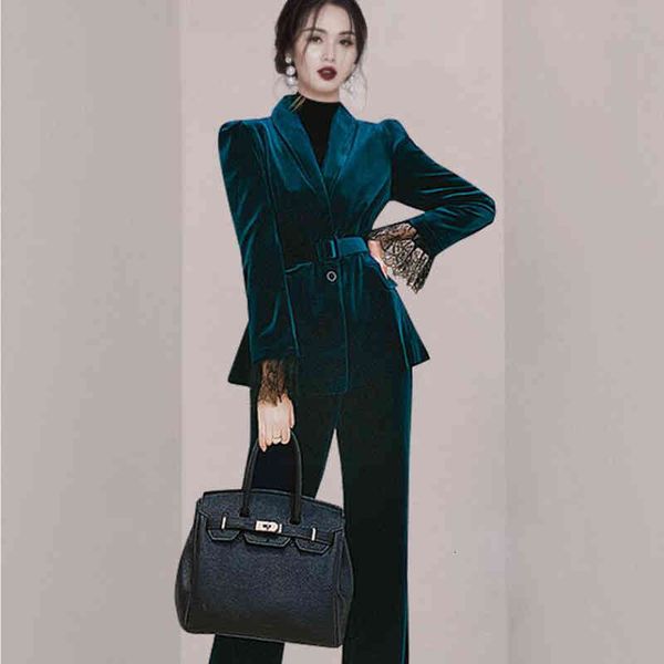 women's two piece pants zawfl mulher ternos senhora escritório de alta qualidade ouro veludo moda manga longa blazer calças femininas i, White
women's two piece pants zawfl mulher ternos senhora escritório de alta qualidade ouro veludo moda manga longa blazer calças femininas i, White
