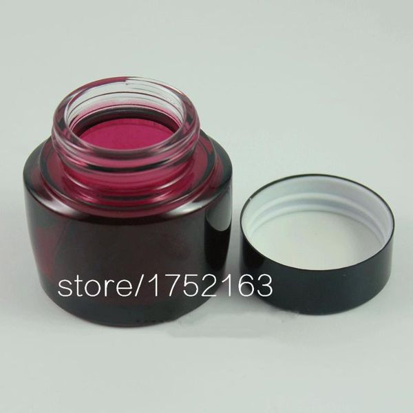 storage bottles & jars 40g red glass bottle, cream bottle with black aluminum cover for / skin care products packaging refillable
storage bottles & jars 40g red glass bottle, cream bottle with black aluminum cover for / skin care products packaging refillable